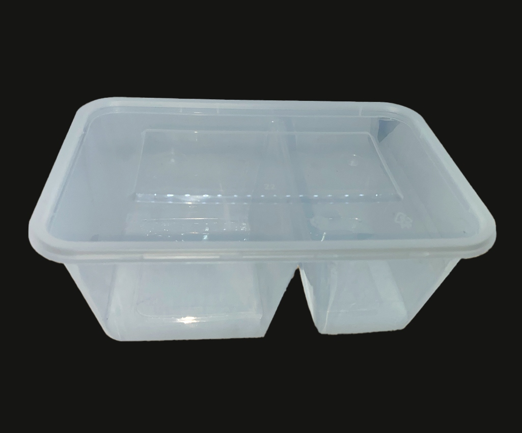 1000ml-微波爐盒連蓋(透明73分格)-300套/箱