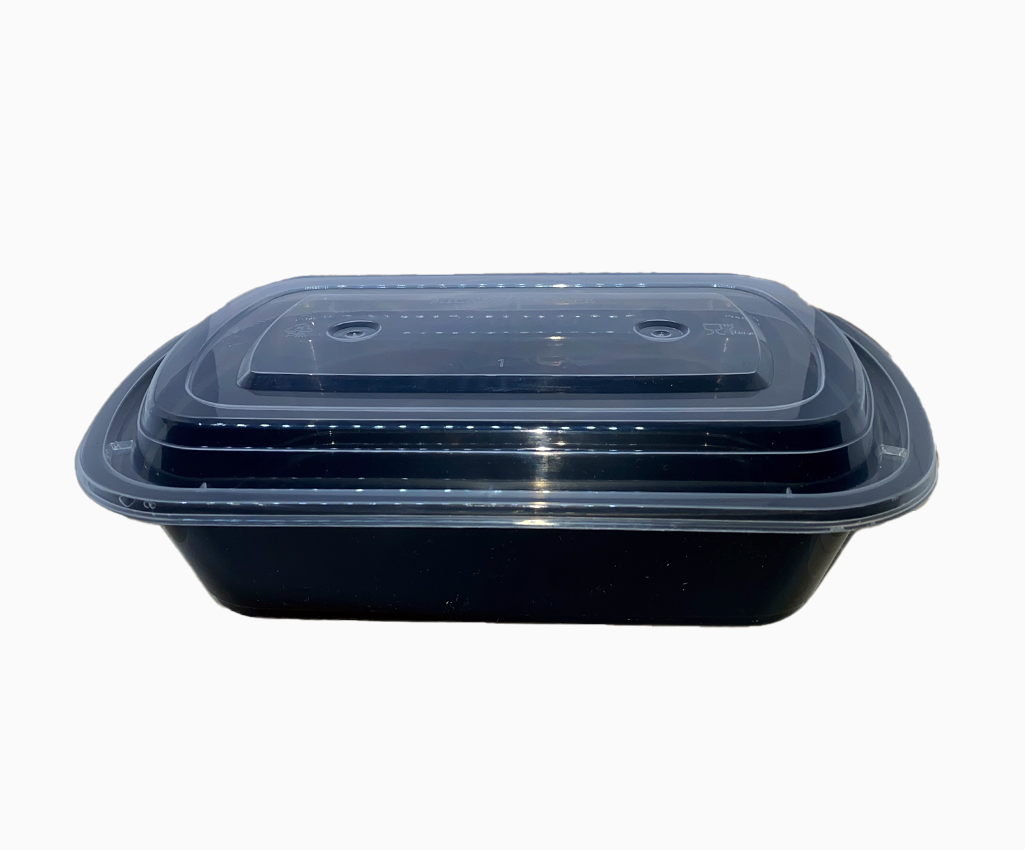 1000ml(WL-1000) 美式餐盒連蓋 150套/箱